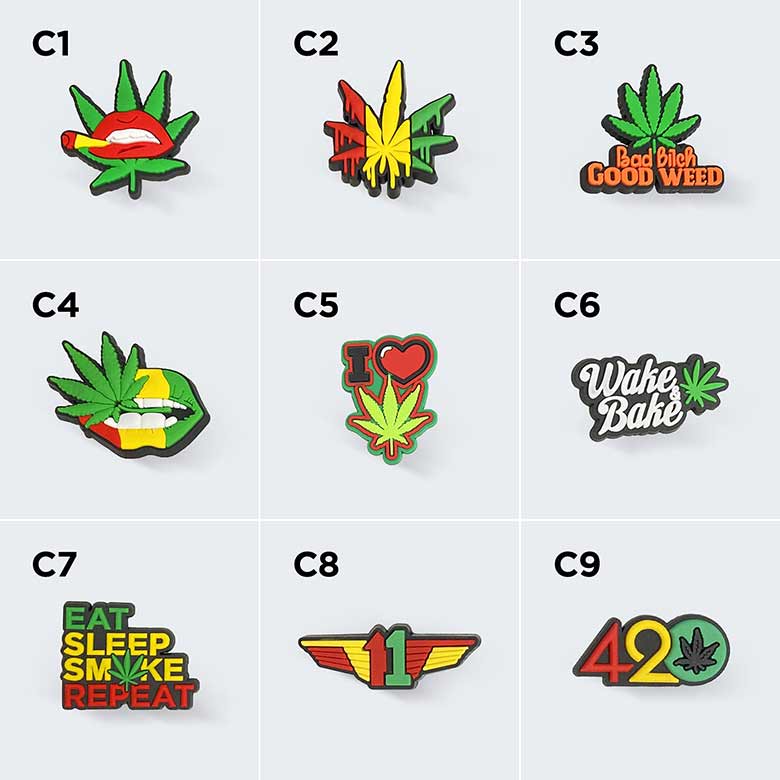 Croc Charms Weed & Money #C1-C39