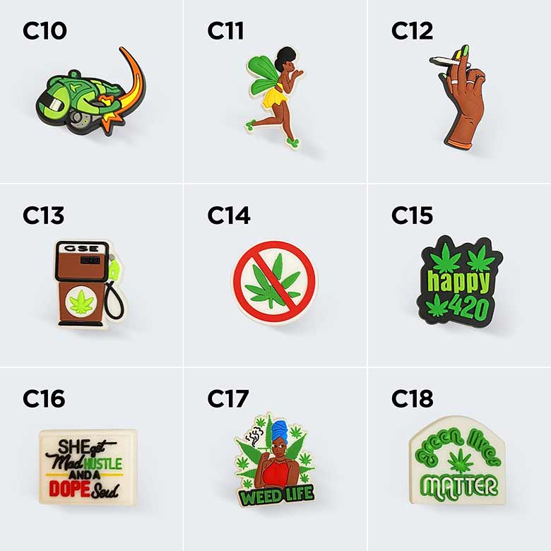 Croc Charms Weed & Money #C1-C39