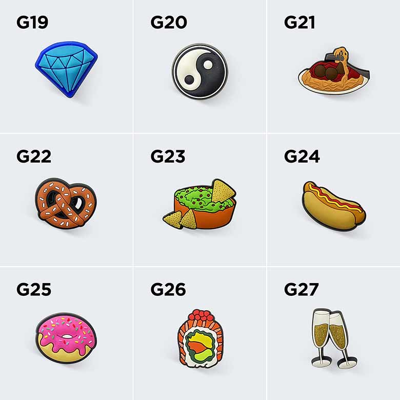 Croc Charms #G1-G30