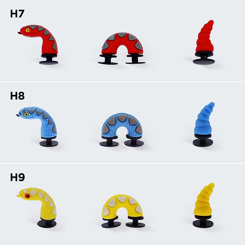 Charms 3D set #H1-H16