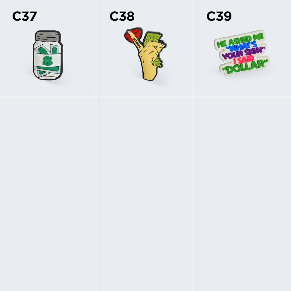 Croc Charms Weed & Money #C1-C39