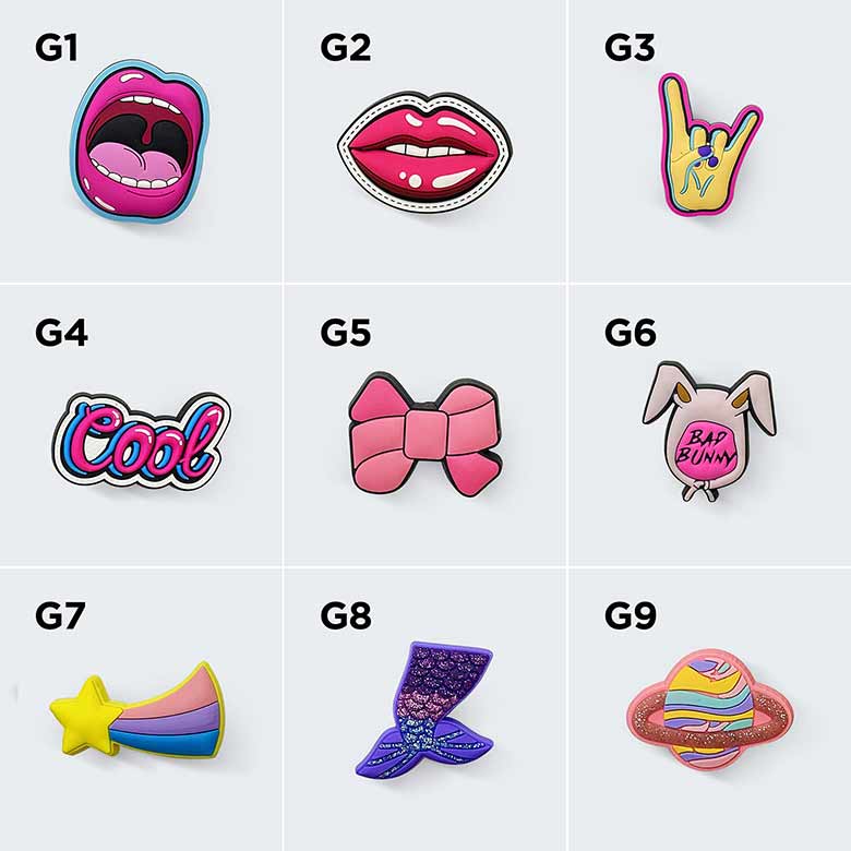 Croc Charms #G1-G30