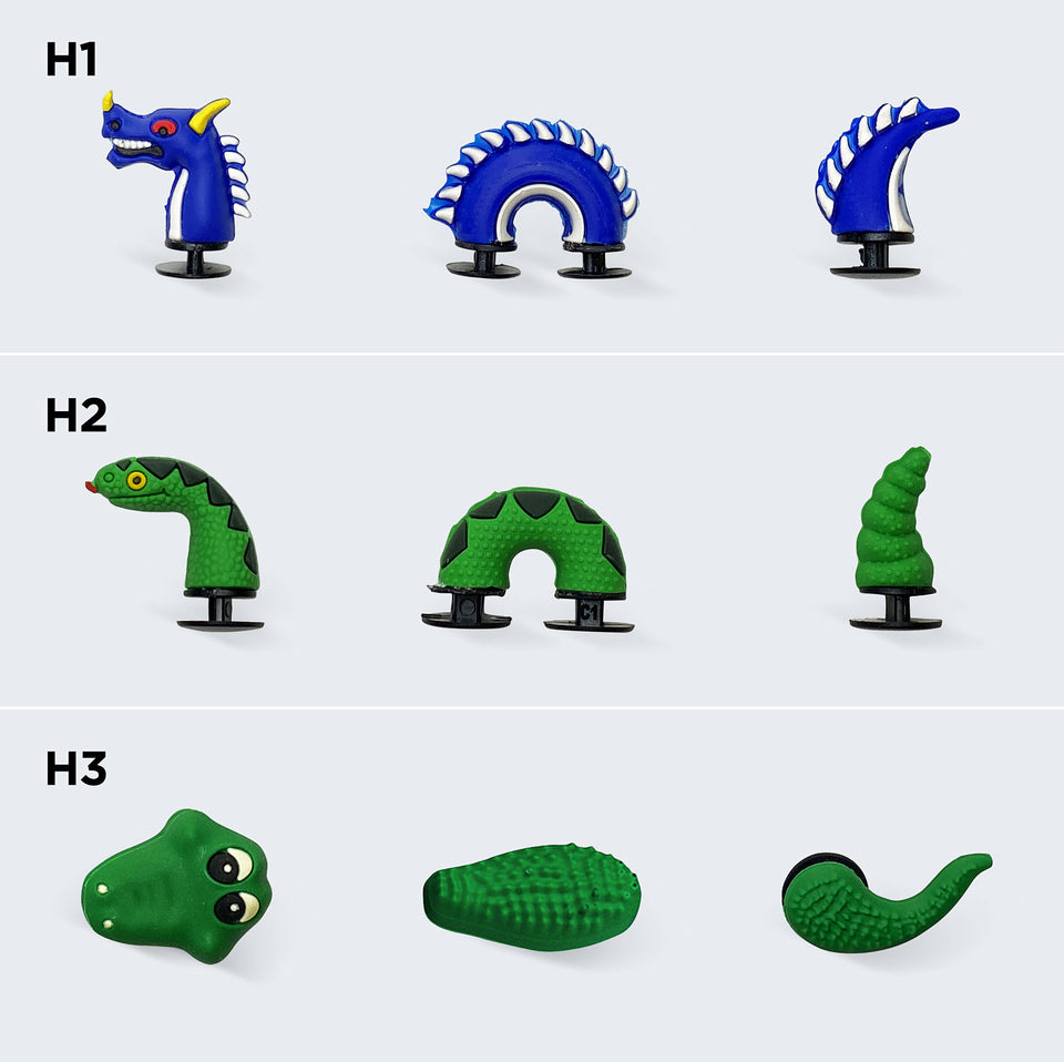 Charms 3D set #H1-H16