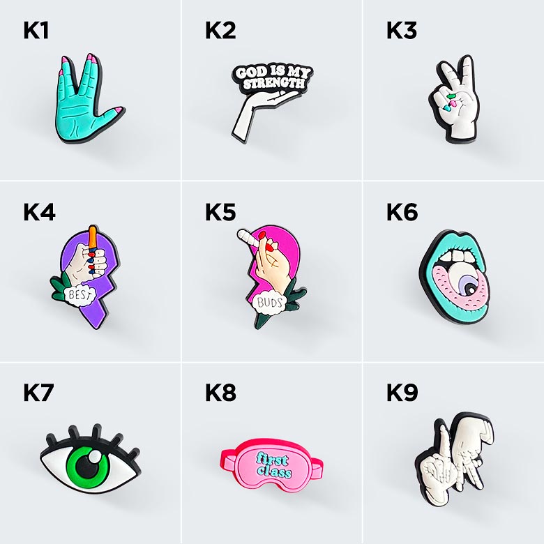 Croc Charms #K1-K43