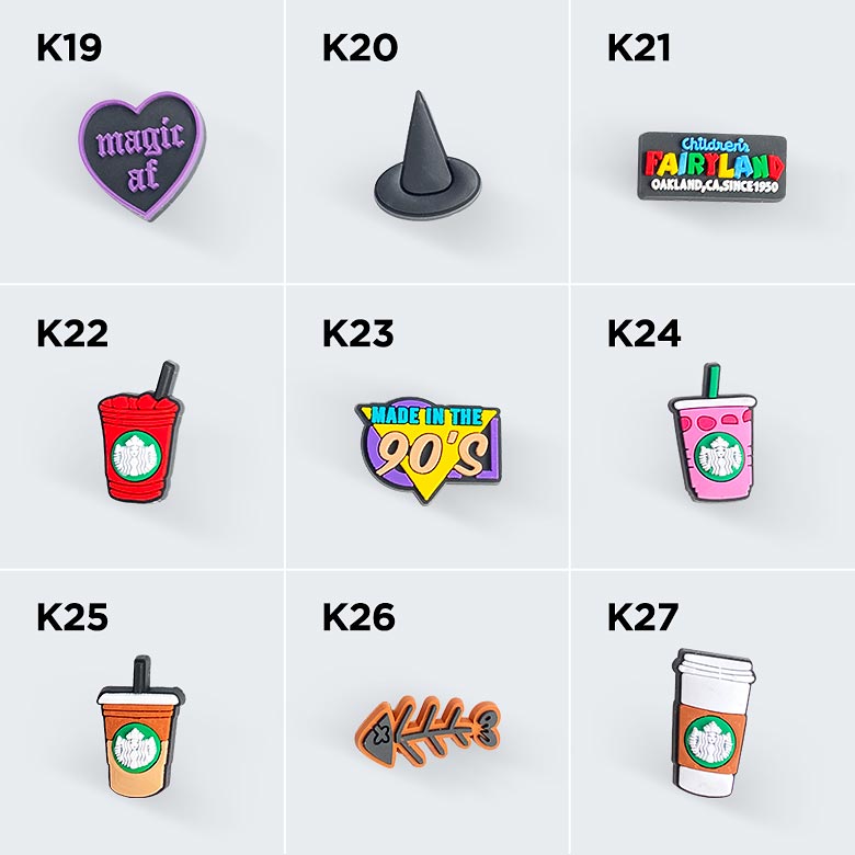 Croc Charms #K1-K43