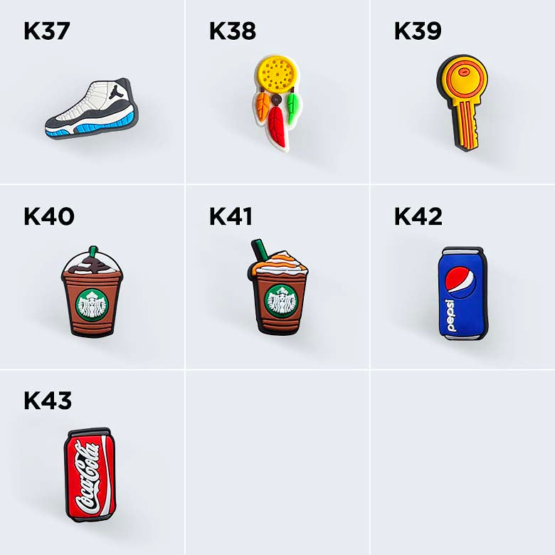 Croc Charms #K1-K43