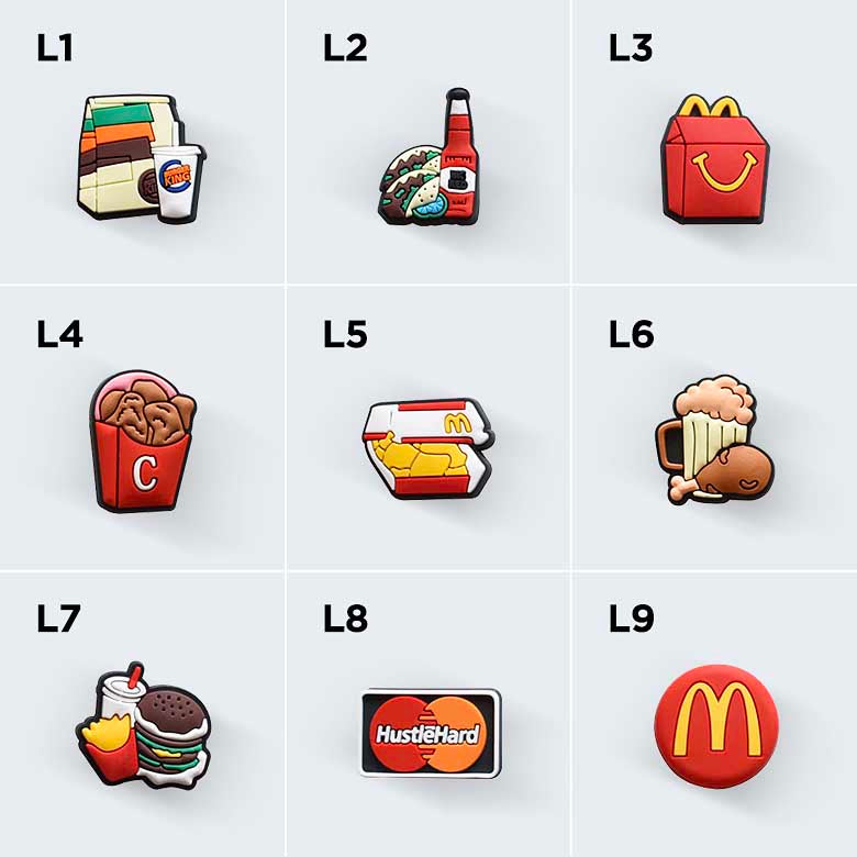 Charms #L1-L51 Foodie