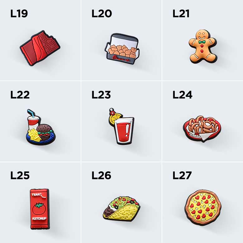 Charms #L1-L51 Foodie