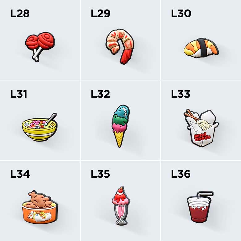 Charms #L1-L51 Foodie